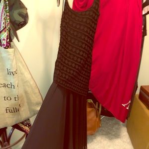 Black maxi evening gown